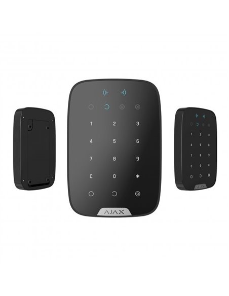Tastatură tactilă fără fir Ajax KeyPad Plus, Negru