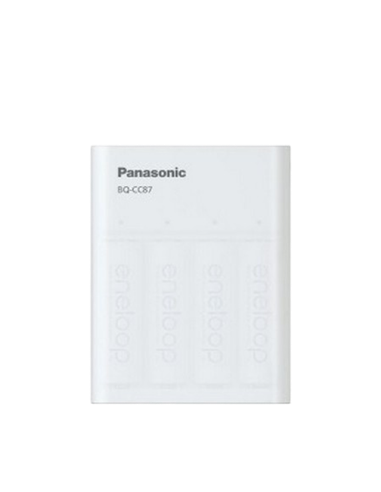 Încărcător Acumulatori Panasonic BQ-CC87USB, Alb