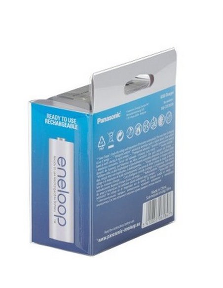 Încărcător Acumulatori Panasonic BQ-CC87USB, Alb