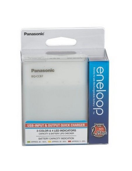 Зарядное устройство Panasonic BQ-CC87USB, Белый