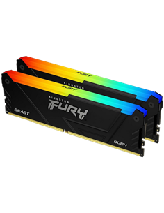 Оперативная память Kingston FURY Beast RGB, DDR4 SDRAM, 3200 МГц, 64Гб, KF432C16BB2AK2/64