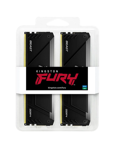 Memorie RAM Kingston FURY Beast RGB, DDR4 SDRAM, 3200 MHz, 64GB, KF432C16BB2AK2/64