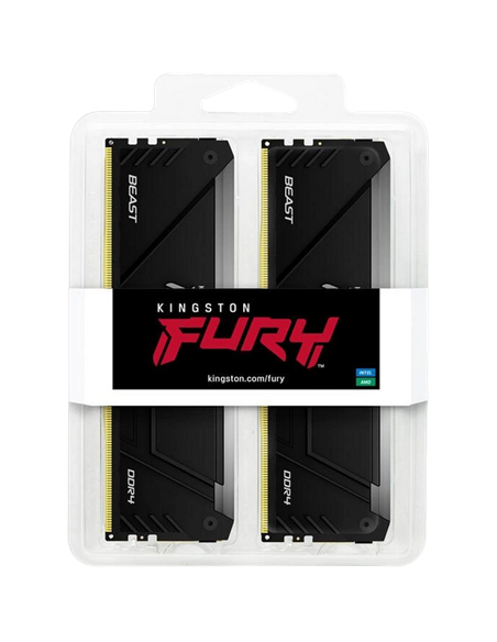 Memorie RAM Kingston FURY Beast RGB, DDR4 SDRAM, 3200 MHz, 64GB, KF432C16BB2AK2/64