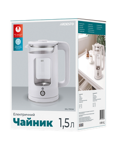 Fierbător electric Ardesto EKL-T31GW, Alb 2