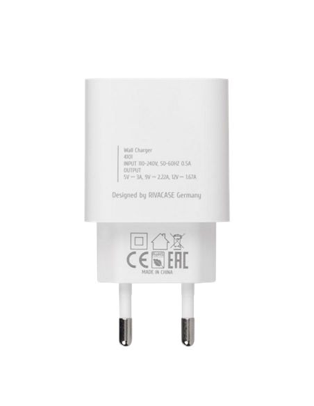 Încărcător Rivacase PS4101 WD5, 20W, Alb