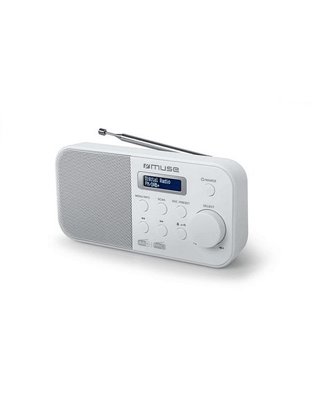 Портативное радио MUSE M-109 DBW, Белый