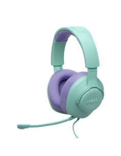 Căști gaming JBL Quantum 100M2, Cu fir, Cyan