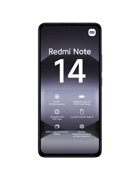 Смартфон Xiaomi Redmi Note 14 4G, 8Гб/256Гб, Чёрный