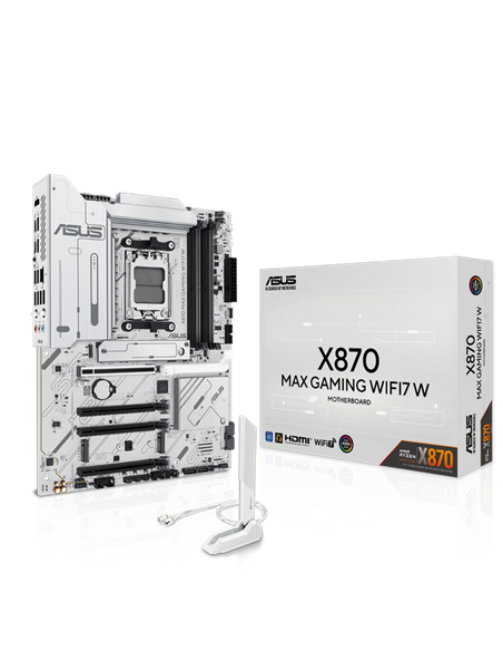 Материнская плата ASUS X870 MAX GAMING WIFI7 W, AM5, AMD X870, ATX