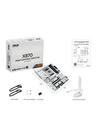 Материнская плата ASUS X870 MAX GAMING WIFI7 W, AM5, AMD X870, ATX