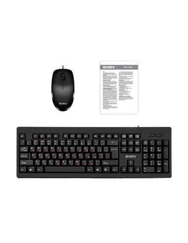 Set Tastatură + Mouse SVEN KB-S320C, Cu fir, Negru