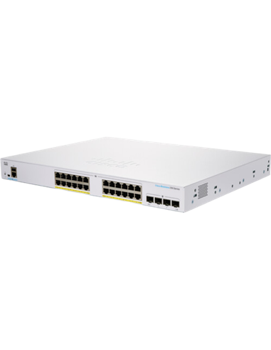 Сетевой коммутатор Cisco CBS250-24FP-4G, 24x 10/100/1000 Мбит/с