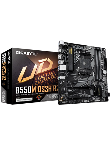 Материнская плата Gigabyte B550M DS3H R2, AM4, AMD B550, Micro-ATX