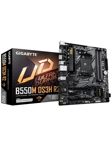 Placă de bază Gigabyte B550M DS3H R2, AM4, AMD B550, Micro-ATX