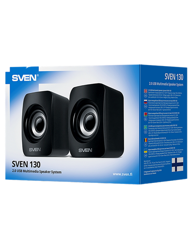 Boxe pentru calculator 2.0 SVEN "130", Negru