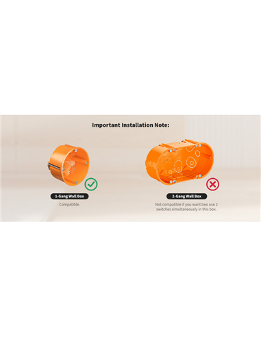 Comutator inteligent AQARA Display Switch V1 (Cu neutru), Alb