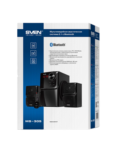 Boxe pentru calculator 2.1 SVEN MS-305, Negru