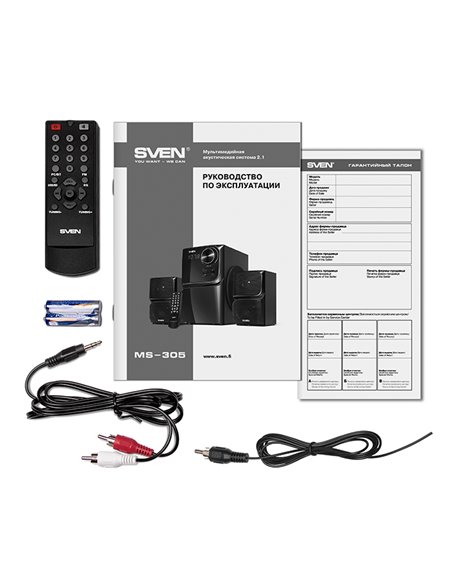 Компьютерные колонки 2.1 SVEN MS-305, Чёрный