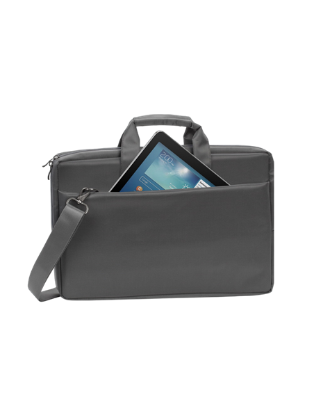 Geantă pentru Laptop Rivacase Central, 17.3", Poliester, Gri