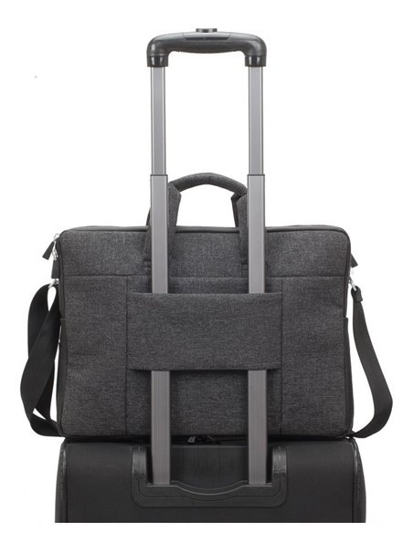 Сумка для ноутбука Rivacase Lantau, 15.6", Полиэстер, Чёрный