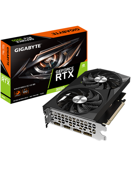 Видеокарта Gigabyte GV-N3050WF2OCV2-8GD,  8GB GDDR6 128бит