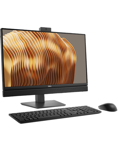 Computer All-in-One DELL QC24250, 24", Intel Core Ultra 7 256, 16GB/512GB, Windows 11 Pro, Negru