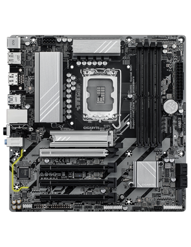Placă de bază Gigabyte B860M DS3H WIFI6E, LGA1851, Intel B860, Micro-ATX