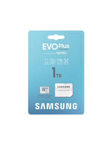 Карта памяти Samsung EVO Plus MicroSDXC, 1024Гб (MB-MC1T0SA/)