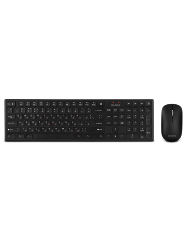 Set Tastatură + Mouse SVEN KB-C2550W, Fără fir, Negru