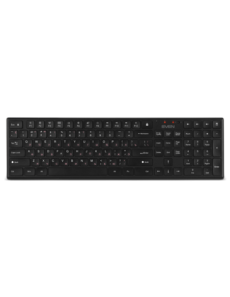 Set Tastatură + Mouse SVEN KB-C2550W, Fără fir, Negru