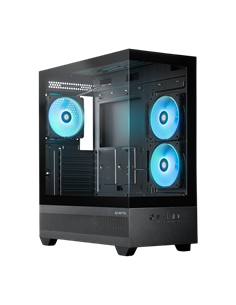 Компьютерный корпус Chieftec Vista, Midi-Tower, Без блока питания, Чёрный