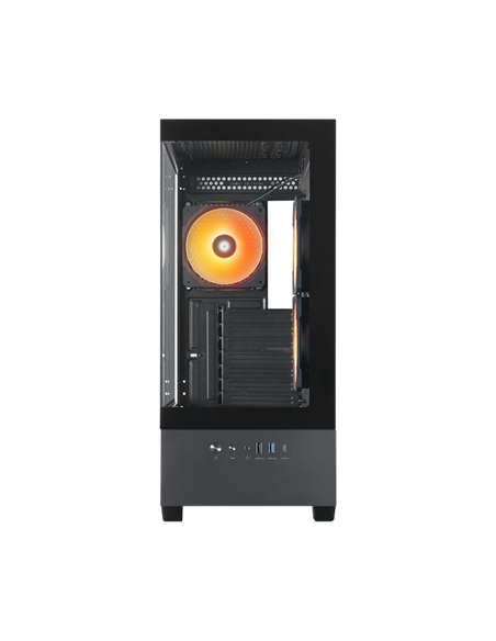 Компьютерный корпус Chieftec Vista, Midi-Tower, Без блока питания, Чёрный