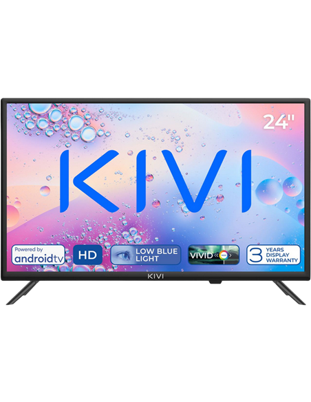 24" LED SMART TV KIVI 24H710QB, 1366x768 HD, Google TV, Negru