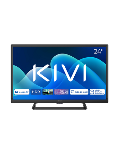24" LED SMART TV KIVI 24H710QB, 1366x768 HD, Google TV, Negru