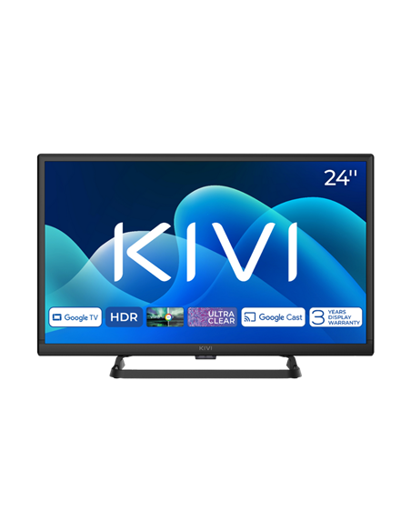 24" LED SMART TV KIVI 24H710QB, 1366x768 HD, Google TV, Negru