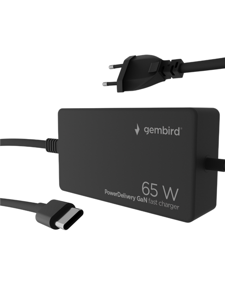Adaptor de rețea universal Gembird NPA-AC-PDQC65-01, 65W