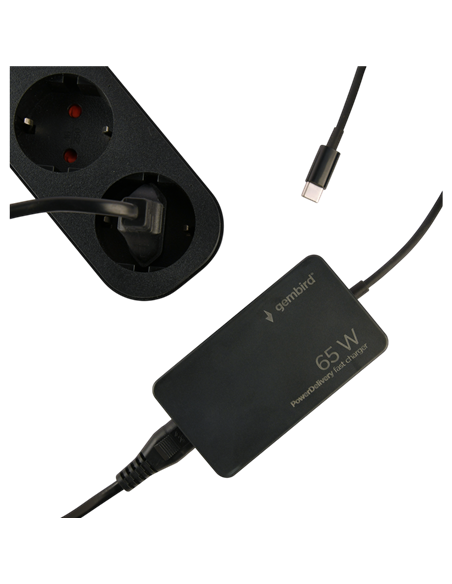 Adaptor de rețea universal Gembird NPA-AC-PDQC65-01, 65W