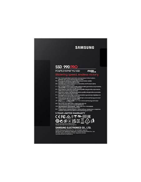 Накопитель SSD Samsung 990 PRO, 4000Гб, MZ-V9P4T0BW