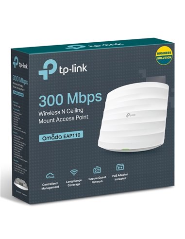 Беспроводная точка доступа TP-LINK EAP110, 300 Мбит/с, Белый