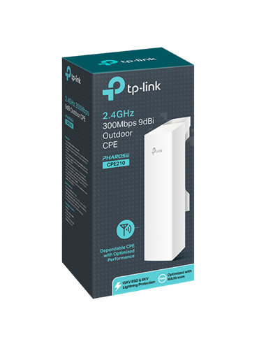 Наружная точка доступа TP-LINK CPE210, 300 Мбит/с, Белый