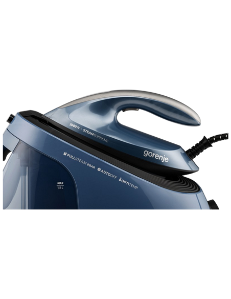 Утюг с парогенератором Gorenje SGD3000BBK, 3000Вт, Синий