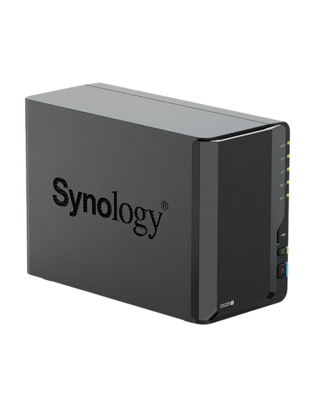 Сетевое хранилище SYNOLOGY DS225+, Черный