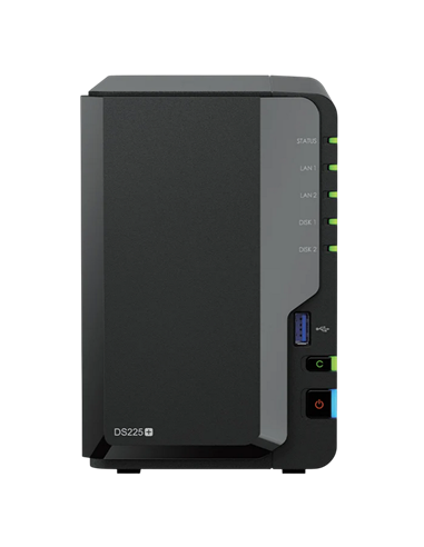 Stocare atașată la rețea SYNOLOGY DS225+, Negru