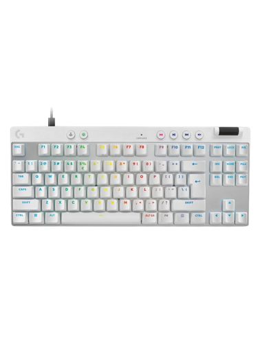 Tastatură Logitech G Pro X TKL Rapid, Cu fir, Alb