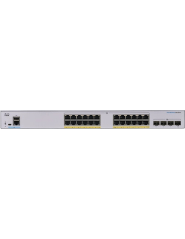 Сетевой коммутатор Cisco CBS250-24FP-4X, 24x 10/100/1000 Мбит/с