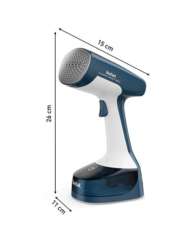 Aparat de călcat vertical cu aburi Tefal DT7130E1, Albastru | Alb