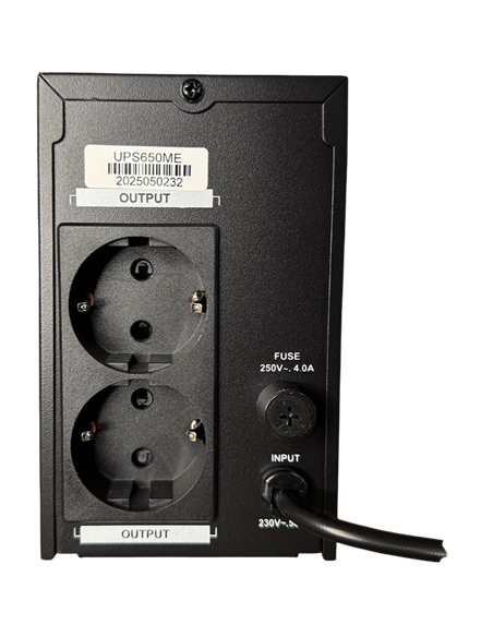 UPS  Ultra Power  UPS650ME 650VA//360W (3 steps of AVR, CPU controlled) LED Indicators, 2*Schuko sockets, metal case
