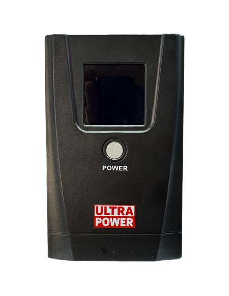UPS  Ultra Power  650VA//360W (3 steps of AVR, CPU controlled) metal case, LCD display