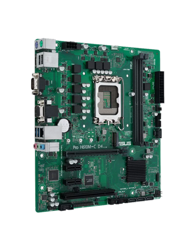 Материнская плата ASUS PRO H610M-C D4-CSM, LGA1700, Intel H610, Micro-ATX