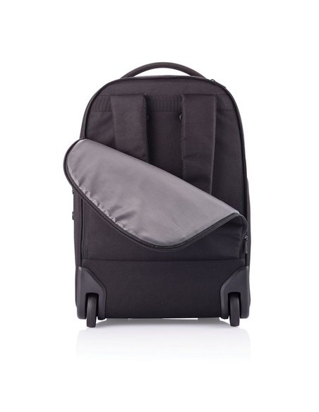 Rucsac de călătorie Bobby Trolley, 17", Poliuretan, Negru